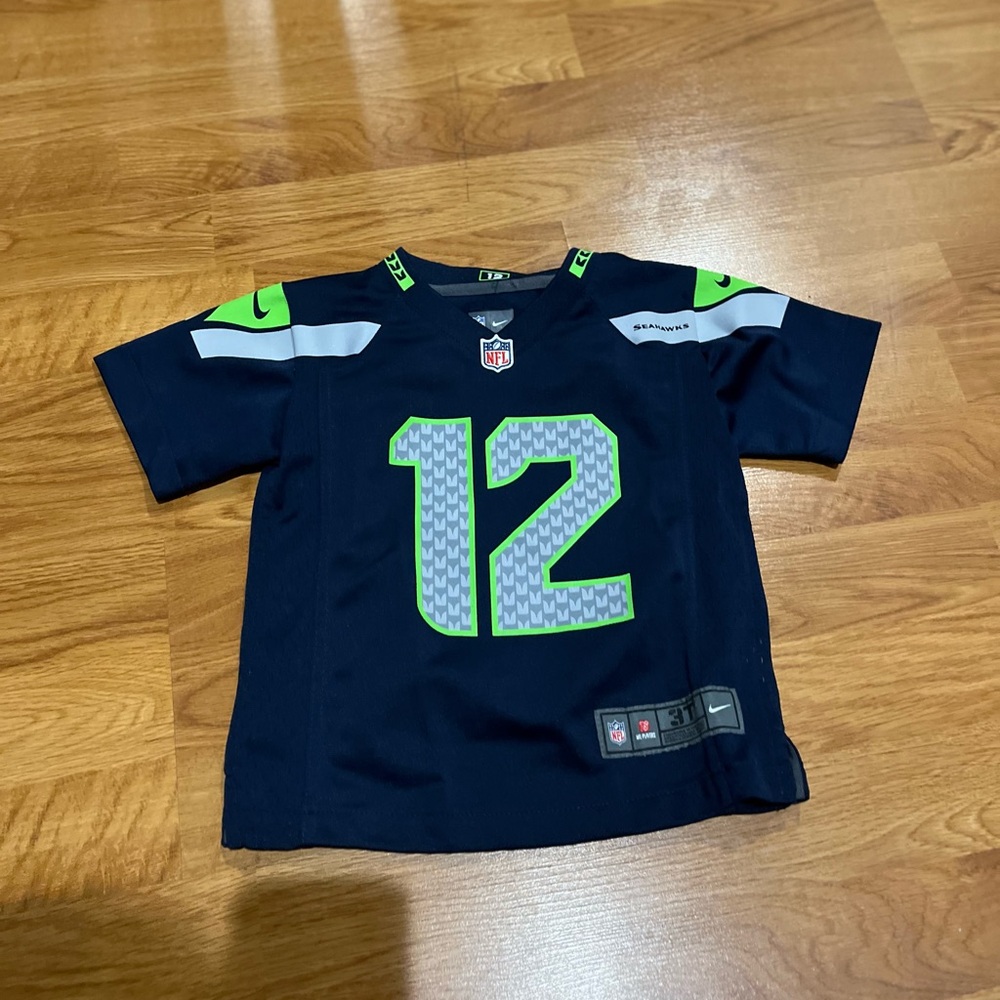 Seattle Seahawks Football Jersey by Nike Toddler Size: 3T